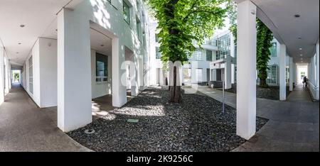 FRANKFURT, DEUTSCHLAND - 7. MAI 2016: Museum für Angewandte Kunst in Frankfurt am schaumainkai. Stockfoto