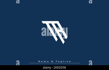 Buchstabenbuchstaben Initialen Monogramm Logo TR , RT Stock Vektor