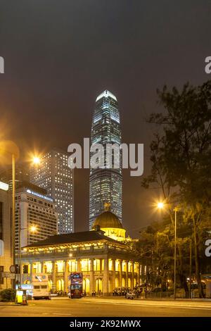 Victoria, Hongkong - 9. Januar 2010: Gebäude des legislativrates in Hongkong, China. Es wurde 1910 unter der Herrschaft von König Edward eingeweiht Stockfoto