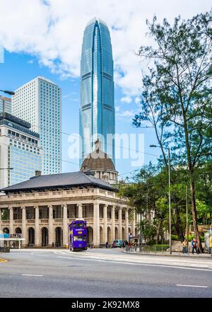 Victoria, Hongkong - 9. Januar 2010: Gebäude des legislativrates in Hongkong, China. Es wurde 1910 unter der Herrschaft von König Edward eingeweiht Stockfoto