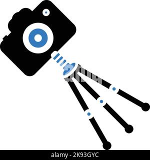 Symbol für Fotoaufnahmen der Kamera Stock Vektor