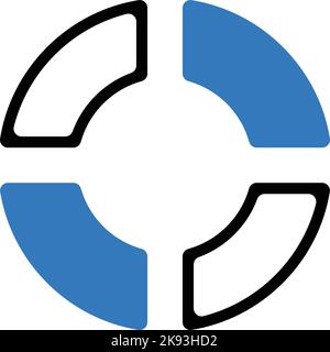 Symbol zum Aktualisieren des Neuladens ändern Stock Vektor