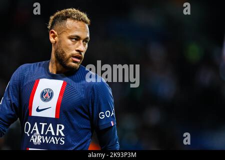 Paris, Frankreich - 25. Oktober 2022, Neymar jr von PSG während des UEFA Champions League, Gruppe H Fußballspiels zwischen Paris Saint-Germain und Maccabi Haifa am 25. Oktober 2022 im Stadion Parc des Princes in Paris, Frankreich - Foto: Elyse Lopez/DPPI/LiveMedia Stockfoto