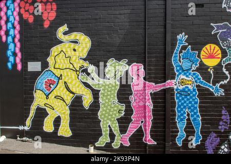 Street Art, Albany, WA, Australien Stockfoto