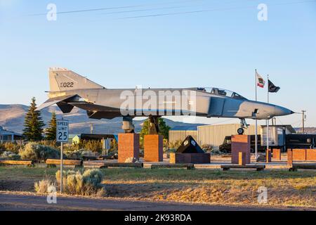 SUSANVILLE, CA/USA - 17. JUNI: Phantom F4 Fighter am Veterans Memorial ...