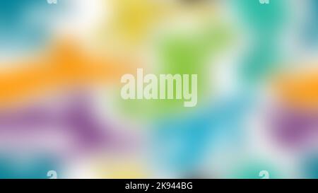 Abstrakte Farbdarstellung mit einem verschwommenen Verlauf. Design für Hintergründe, Tapeten, Bannercover und kreative Ideen. Stockfoto