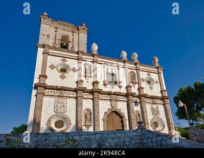 Mision San Ignacio Fassade Baja California Sur, Mexiko Stockfoto