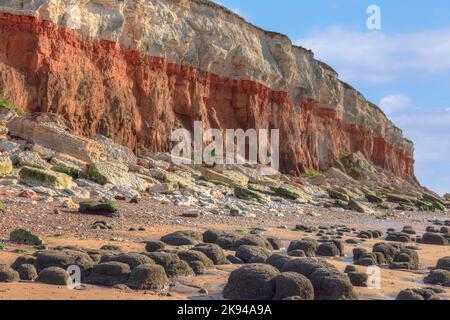 Old Hunstanton Beach, Norfolk, England, Vereinigtes Königreich Stockfoto