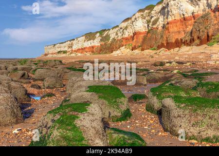 Old Hunstanton Beach, Norfolk, England, Vereinigtes Königreich Stockfoto