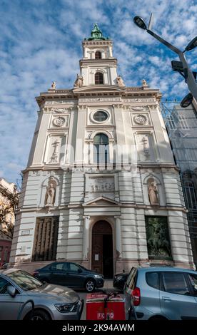 Ungarn, Budapest St.-Anna-Pfarrkirche im Stadtzentrum von District V (Servita-Kirche) in Servita Ter Stockfoto