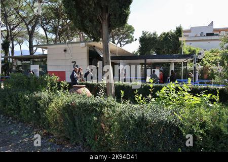 Pompei - Biglieteria di Piazza Esedra da Viale delle Ginestre Stockfoto