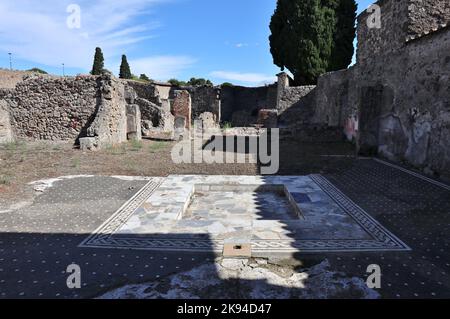 Pompei - Casa del Chirurgo nel Parco Archeologico Stockfoto