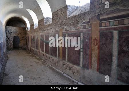 Pompei - Casa del Criptoportico Stockfoto