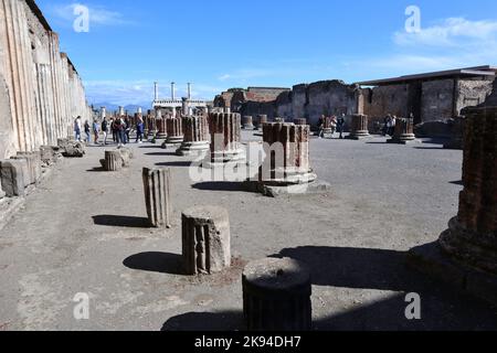 Pompei - Scorcio della Basilica Pompeiana Stockfoto