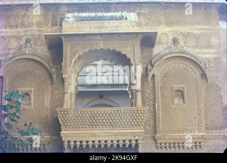 Windows, Jodhpur Palace, Rajasthan, Indien Stockfoto