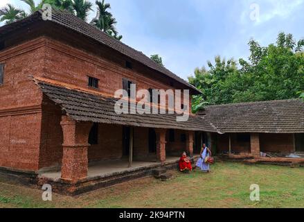 Große traditionelle Häuser aus Kerala Stockfoto