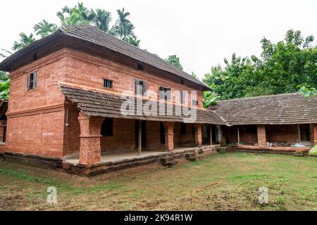 Große traditionelle Häuser aus Kerala Stockfoto