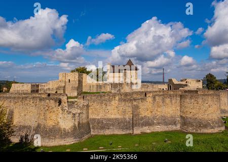 Alte königliche Festung von Suceava in Rumänien Stockfoto