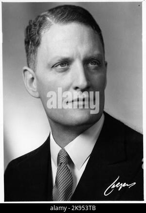 Generaldirektor Erik Upmark bei den Staatsbahnen, SJ zwischen 1949 - 1969. Stockfoto