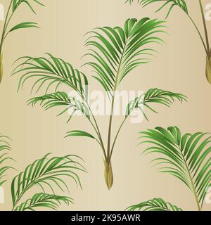 Nahtlose Textur Palm Dekoration Haus Pflanze vintage Vektor Illustration editierbar von Hand gezeichnet Stock Vektor