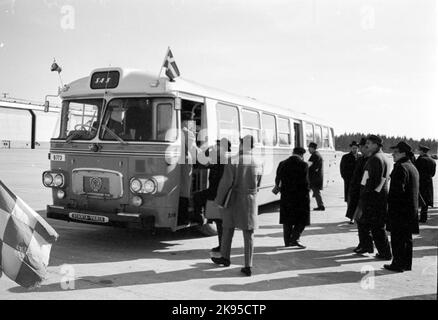 Das SAS-Terminal in Haga, Pressekonferenz. Flughafen Arlanda, Drücken Sie Die Taste Ansicht Stockfoto