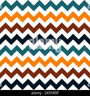 Ein abstraktes geometrisches Zickzackmuster Stock Vektor