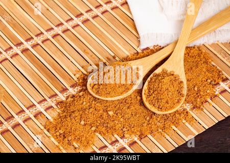 Panela oder Zuckerrohr Süßigkeiten - Saccharum officinarum Stockfoto