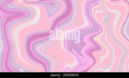 Rosa Web-Hintergrund, Pastell-Tintenmuster, Fantasie von Hand gezeichnet, Farbe fließt, weiche Farben, Bemalte Tapete. Verlaufsstruktur. Moderne Vorlage. Art Bac Stockfoto