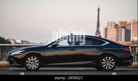 Die Abbildung zeigt ein französisches Taxi (Pariser Taxi G7 oder VTC) in Paris, Frankreich, am 25. Oktober 2022. Foto von Victor Joly/ABACAPRESS.COM Stockfoto