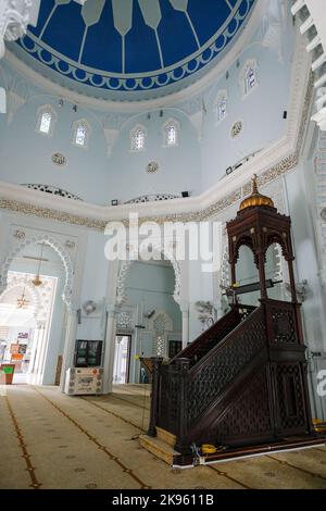 Alor Setar, Malaysia - 2022. Oktober: Blick auf die Zahir Moschee, die staatliche Moschee des Staates Kedah am 17. Oktober 2022 in Alor Setar, Malaysia. Stockfoto