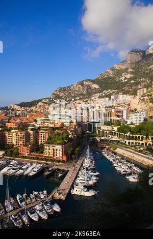 Monaco, Port de Fontvieille, Hafen, Boote, Stockfoto