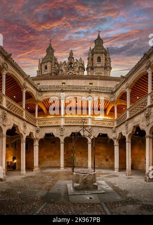 Casa de las Conchas, Kastilien und Leon, Spanien Stockfoto