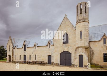 Gebäude der Lark Distillery in Tasmanien, Australien Stockfoto