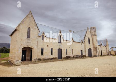 Gebäude der Lark Distillery in Tasmanien, Australien Stockfoto