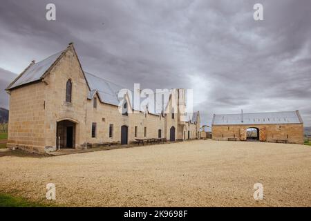 Gebäude der Lark Distillery in Tasmanien, Australien Stockfoto