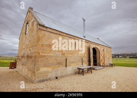 Gebäude der Lark Distillery in Tasmanien, Australien Stockfoto