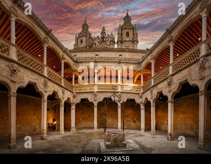 Casa de las Conchas, Kastilien und Leon, Spanien Stockfoto