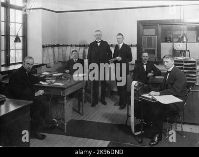 Mitarbeiter der ILGODSEXPEDITION in Sundsvall. Stockfoto