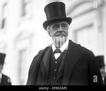 Arthur James Balfour, 1. Earl of Balfour, (1848 – 1930), auch bekannt als Lord Balfour, britischer konservativer Staatsmann, der von 1902 bis 1905 als Premierminister des Vereinigten Königreichs diente. Stockfoto