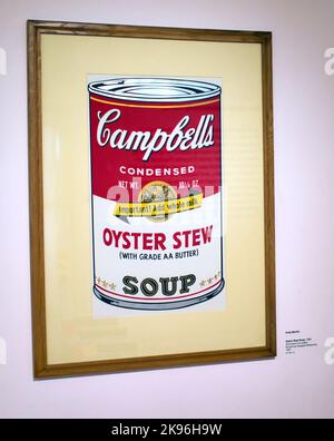 Glasgow Museum of Modern or GOMA interior Andy Warhol, Oyster Stew from Campbell's Soup II, 1969 Stockfoto