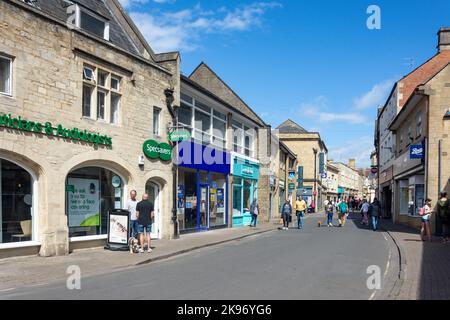 Cricklade Street, Cirencester, Gloucestershire, England, Vereinigtes Königreich Stockfoto