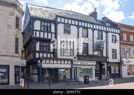 The 14. Century New Inn Hotel, Northgate Street, Gloucester, Gloucestershire England, Großbritannien Stockfoto