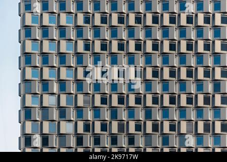 District Living Apartment Building, Vienna Donau City, Wien, Österreich Stockfoto