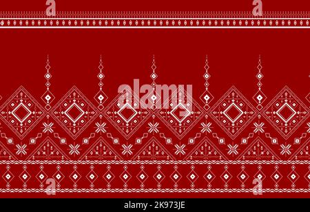 Abstrakter Hintergrund Basis geometrische ethnische Stoffmuster, orientalischen Stil Stoff Textur, traditionelle ethnische Stil für die Dekoration, ethnische Textil zurück Stockfoto