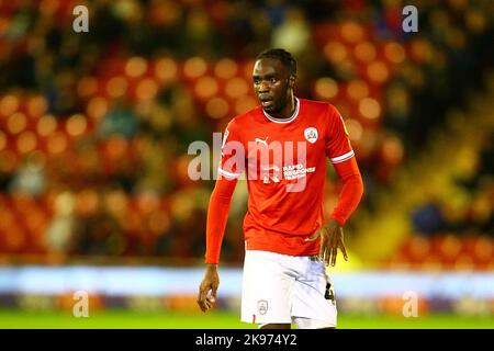 Oakwell Stadium, Barnsley, England - 25.. Oktober 2022 Devante Cole (44) von Barnsley - während des Spiels Barnsley gegen Lincoln City, Sky Bet League One, 2022/23, Oakwell Stadium, Barnsley, England - 25.. Oktober 2022 Credit: Arthur Haigh/WhiteRoseFotos/Alamy Live News Stockfoto