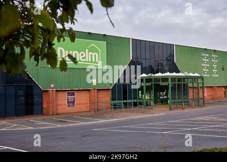 Rochdale Retail Park Whitworth Rd, St Mary's Gate, Heimat von Dunelm Stockfoto