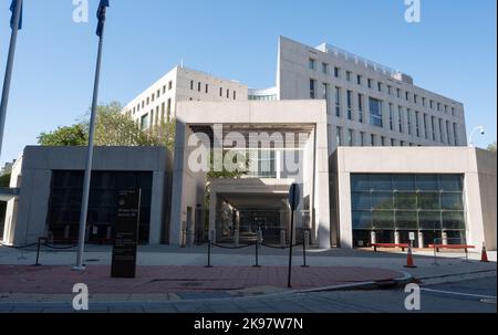 Das Ariel Rios Federal Building im Stadtteil Noma in Washington, DC, ist der Hauptsitz des US-Büros für Alkohol, Tabak, Feuerwaffen und Sprengstoffe in Washington, DC. Foto von Francis Specker Stockfoto