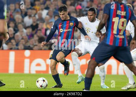 BARCELONA, Spanien. , . #8, PEDRI, während des UEFA Championsleague Football Match im Camp Nou Stadium in Barcelona des FC BARCELONA gegen den FC BAYERN München. Kredit: SPP Sport Pressefoto. /Alamy Live News Stockfoto