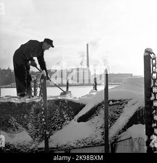 Svenska Cellulosa ab, Ortviken, Sundsvall Stockfoto