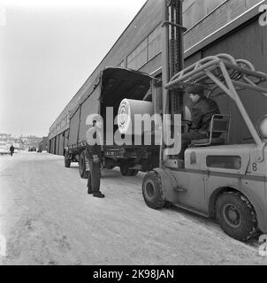 Svenska Cellulosa ab, Ortviken, Sundsvall Stockfoto